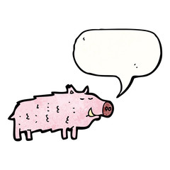 cartoon pig