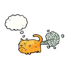 farting cat cartoon