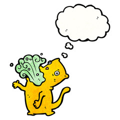 burping cat cartoon
