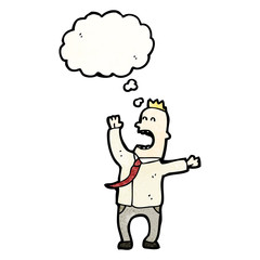 stressed businessman cartoon