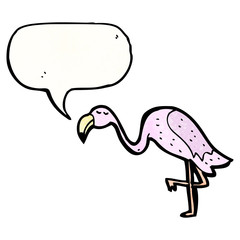 cartoon flamingo