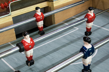 Fototapeta premium Detail of a table soccer game