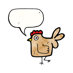 cartoon hen