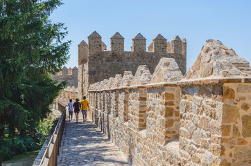 Walking avila walls
