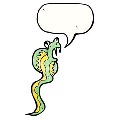 hissing snake cartoon