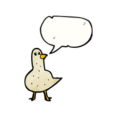 bird with speech bubble