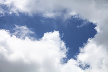 Blue sky and clouds