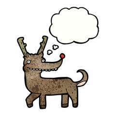 funny cartoon reindeer