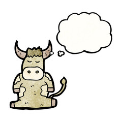 cartoon bull