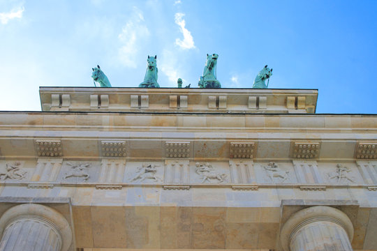 Quadriga auf dem Brandenburger Tor in Berlin