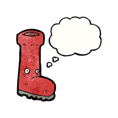 cartoon rubber boot