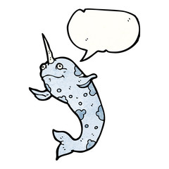 happy narwhal cartoon