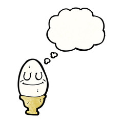 egg in eggcup cartoon