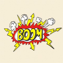 Comic book explosion