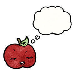 apple with thought bubble