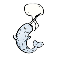 cartoon narwhal