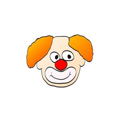 illustration of smiling clown