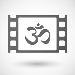 35mm film frame with an om sign