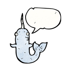 cartoon narwhal
