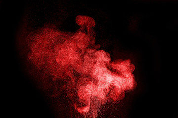 Abstract design of powder cloud