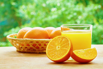 Oranges and juice