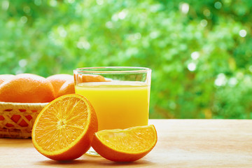 Oranges and juice