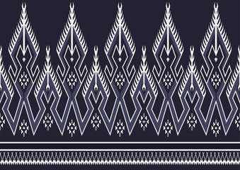 Geometric Ethnic pattern design for background or wallpaper. 