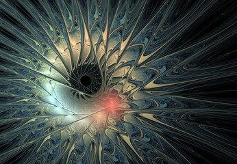 Obraz premium An abstract pattern with rays