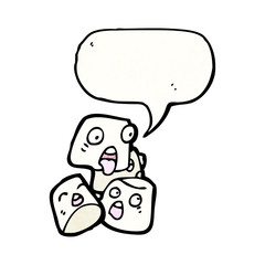cartoon marshmallows