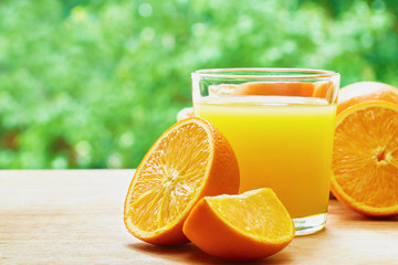 Oranges and juice
