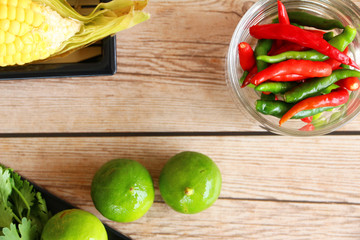 Thai Tom Yam soup herbs and spices.