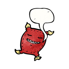 cartoon cushion with face