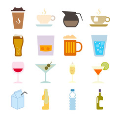 Drink Color Icon Set