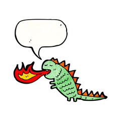 fire breathing monster cartoon