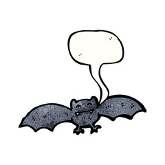spooky halloween bat cartoon