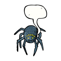 spooky spider cartoon