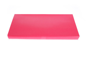 red envelope isolated on white background for gift