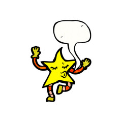 dancing star cartoon