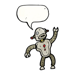 dancing robot cartoon