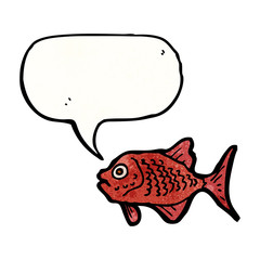 cartoon red fish