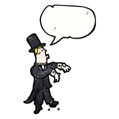 cartoon ballroom dancing man