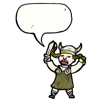 recommend clip art: cartoon viking woman
