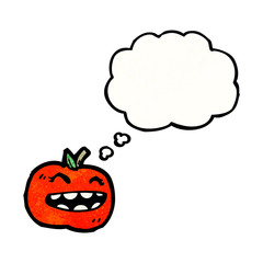 cartoon tomato with face