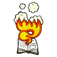 magic spell book cartoon