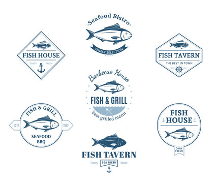 Fish Logos, Labels and Design Elements