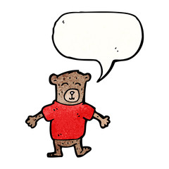 cartoon teddy bear character