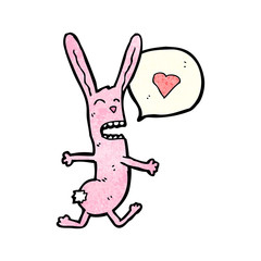 funny cartoon rabbit