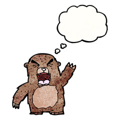 angry bear cartoon