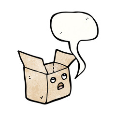 cartoon cardboard box