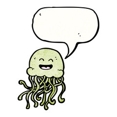happy jellyfish cartoon